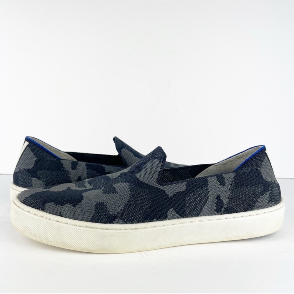 Rothy’s The Original Slip On Sneaker Grey Gray Camo Camouflage Sneakers Shoes